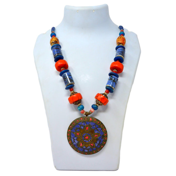 Blue Beaded Necklace – Gale Grant